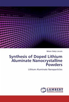 Synthesis of Doped Lithium Aluminate Nanocrystalline Powders