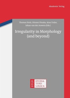 Irregularity in Morphology (and beyond)