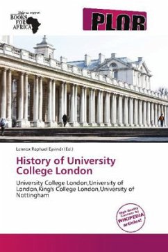 Cover History of University College London