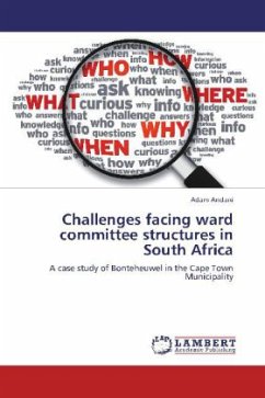 Challenges facing ward committee structures in South Africa