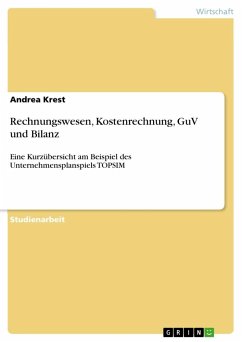 Rechnungswesen, Kostenrechnung, GuV und Bilanz - Krest, Andrea