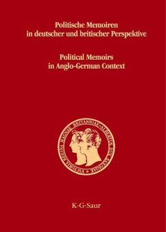 Politische Memoiren in deutscher und britischer Perspektive (eBook, PDF)