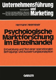 Psychologische Marktforschung im Einzelhandel - Heemeyer, Hermann