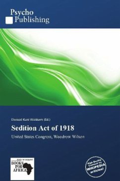 Sedition Act of 1918