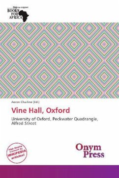 Vine Hall, Oxford Cover Vine Hall, Oxford