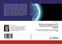 Structural response of a frame-membrane lunar habitat