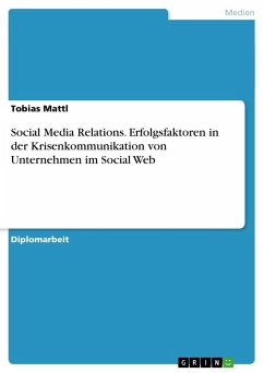 Social Media Relations. Erfolgsfaktoren in der Krisenkommunikation von Unternehmen im Social Web - Mattl, Tobias