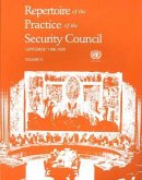 Repertoire of the Practice of the Security Council Supplement, Volume I: 1996-1999