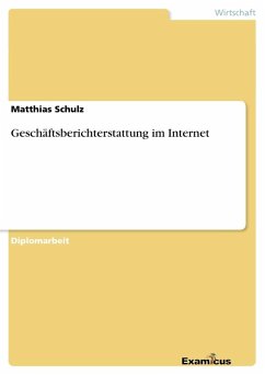 Geschäftsberichterstattung im Internet - Schulz, Matthias