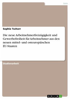 Die neue Arbeitnehmerfreizügigkeit und Gewerbefreiheit für Arbeitnehmer aus den neuen mittel- und osteuropäischen EU-Staaten - Tschorr, Sophie