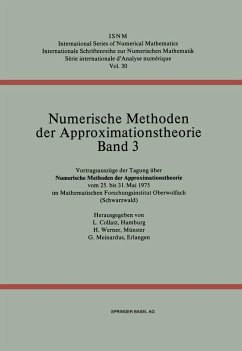 Numerische Methoden der Approximationstheorie/Numerical Methods of Approximation Theory - Meinardus;Collatz;Werner