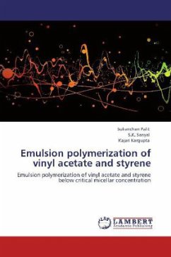 Emulsion polymerization of vinyl acetate and styrene