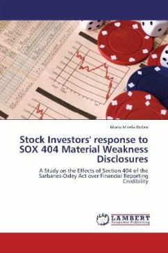 Stock Investors' response to SOX 404 Material Weakness Disclosures
