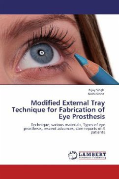 Modified External Tray Technique for Fabrication of Eye Prosthesis