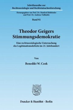 Theodor Geigers Stimmungsdemokratie. - Czok, Benedikt W.