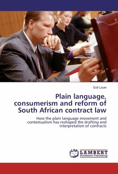 Plain language, consumerism and reform of South African contract law