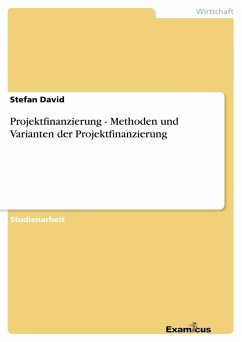 Projektfinanzierung - Methoden und Varianten der Projektfinanzierung - David, Stefan