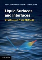 Liquid Surfaces and Interfaces - Pershan, Peter S; Schlossman, Mark