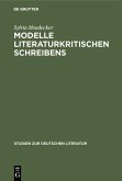 Modelle literaturkritischen Schreibens (eBook, PDF)