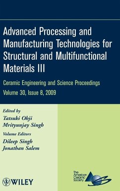 Advanced Processing and Manufacturing Technologies for Structural and Multifunctional Materials III, Volume 30, Issue 8