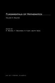 Fundamentals of Mathematics, Volume 3: Analysis
