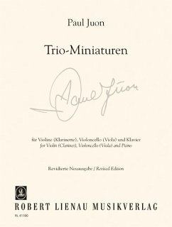 Cover Trio Miniaturen für Violine (Klarinette), Violoncello (Viola) und Klavier