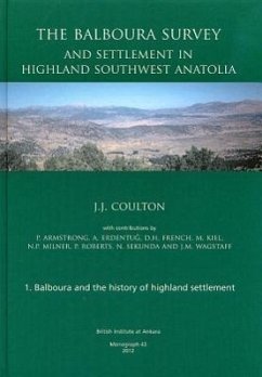 The Balboura Survey and Settlement in Highland Southwest Anatolia - Coulton, J. J.