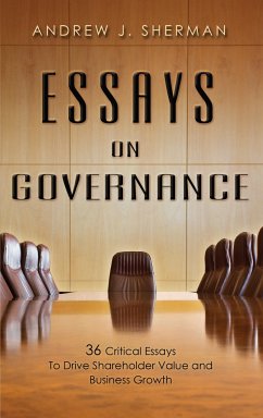 Essays on Governance - Sherman, Andrew J