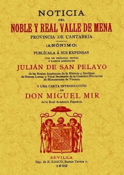 Noticia del noble y real Valle de Mena : Provincia de Cantabria