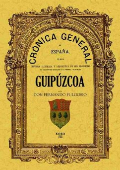 Cover Crónica de la provincia de Guipúzcoa