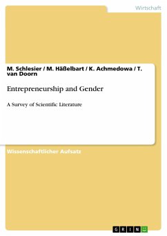 Entrepreneurship and Gender - Schlesier, M.;Häßelbart, M.;Achmedowa, K.
