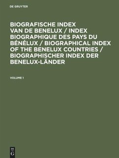 Biografische Index van de Benelux