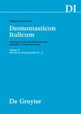 Derivati da nomi geografici (R-Z) / Deonomasticon Italicum (DI) Volume IV