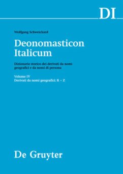 Derivati da nomi geografici (R-Z) / Deonomasticon Italicum (DI) Volume IV