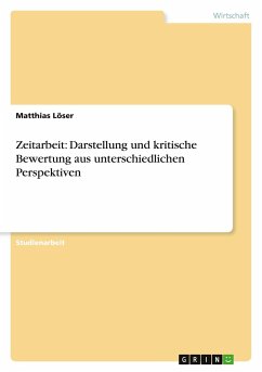 Zeitarbeit: Darstellung und kritische Bewertung aus unterschiedlichen Perspektiven - Löser, Matthias