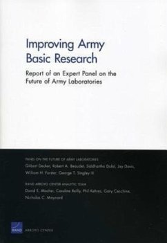 Improving Army Basic Research - Decker, Gilbert; Beaudet, Robert A; Dalal, Siddhartha; Davis, Jay; Forster, William H; Singley, George T