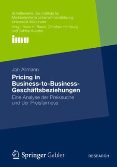 Pricing in Business to Business Geschäftsbeziehungen - Allmann, Jan