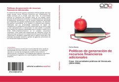 Políticas de generación de recursos financieros adicionales - Borjas, Carlos