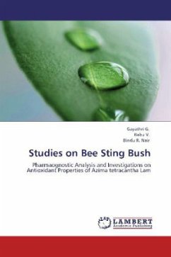 Studies on Bee Sting Bush - Gayathri, G. M.;Babu, V.;Bindu, R. Nair