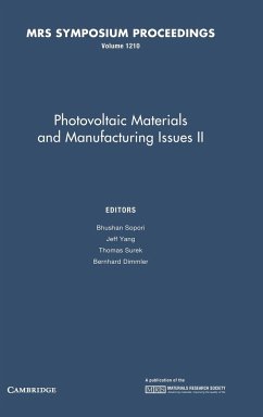 Photovoltaic Materials and Manufacturing Issues II