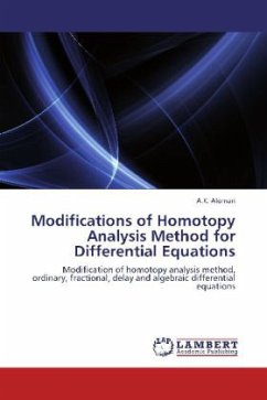Modifications of Homotopy Analysis Method for Differential Equations