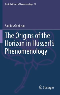 Cover The Origins of the Horizon in Husserl's Phenomenology
