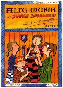 Cover Alte Musik für junge Ensembles leichte Stücke für 4 Blockflöten (SATB) Spielpartitur