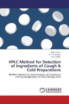 HPLC Method for Detection of Ingredients of Cough & Cold Preparations - Sahu, Rahul;Sengar, N. P. S.;Lodhi, N. S.