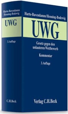 Cover Gesetz gegen den unlauteren Wettbewerb (UWG), Kommentar