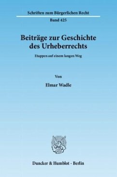 Cover Beiträge zur Geschichte des Urheberrechts