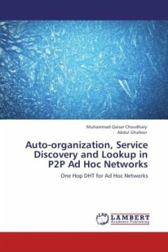 Auto-organization, Service Discovery and Lookup in P2P Ad Hoc Networks