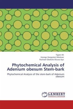 Phytochemical Analysis of Adenium obesum Stem-bark