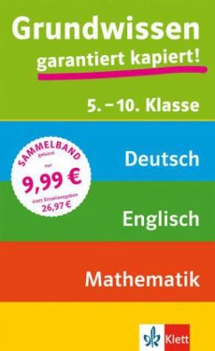 Cover Grundwissen 5.-10. Klasse: Deutsch, Mathematik, Englisch