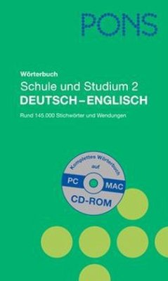 PONS Wörterbuch Schule und Studium Englisch, m. CD-ROM